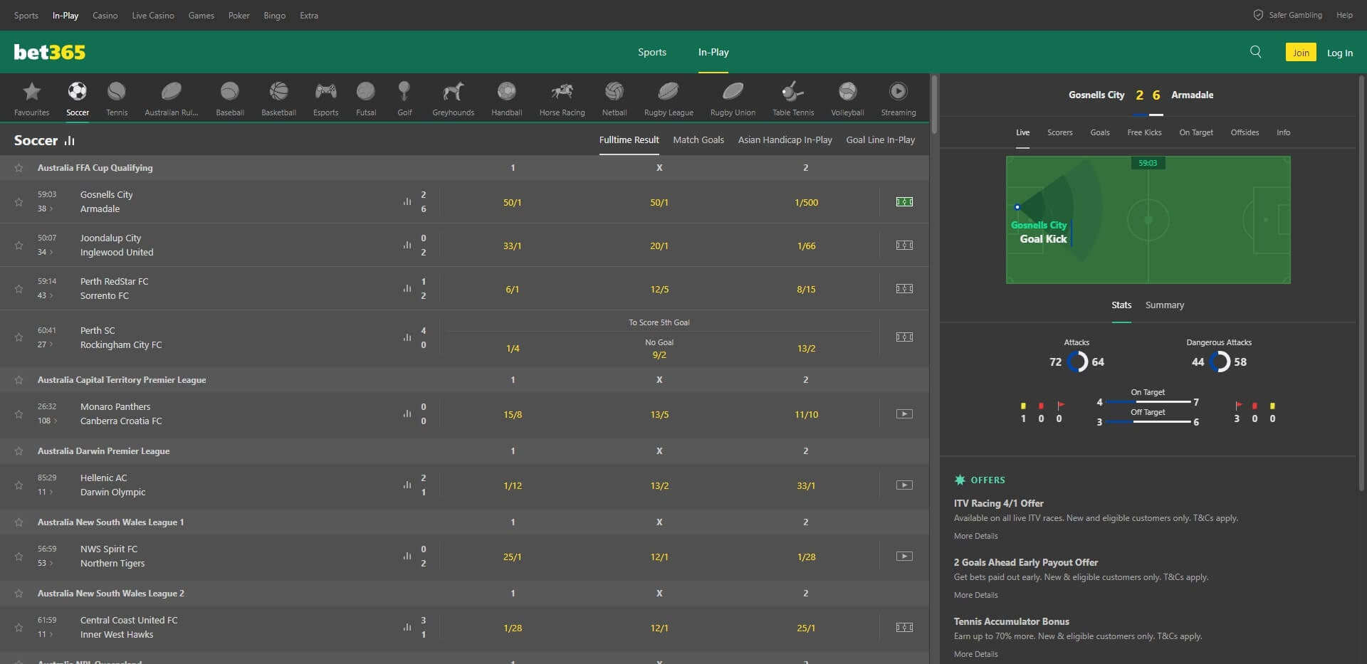 Stave V Živo bet365